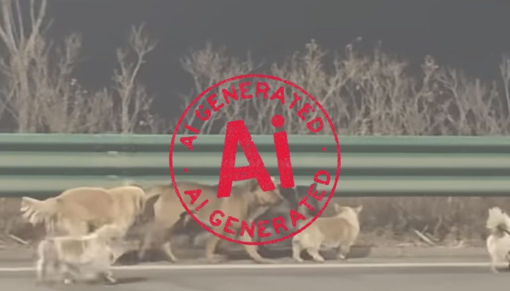 Viral dog video misled by AI-generated fake narratives