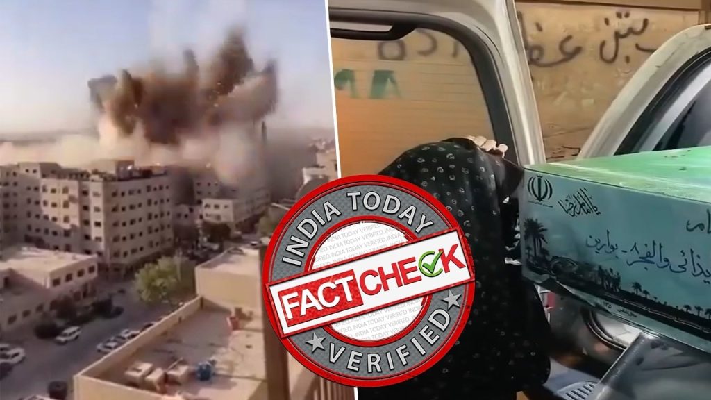 Ali Larijani death videos viral misinformation first video AI-generated second video old unrelated