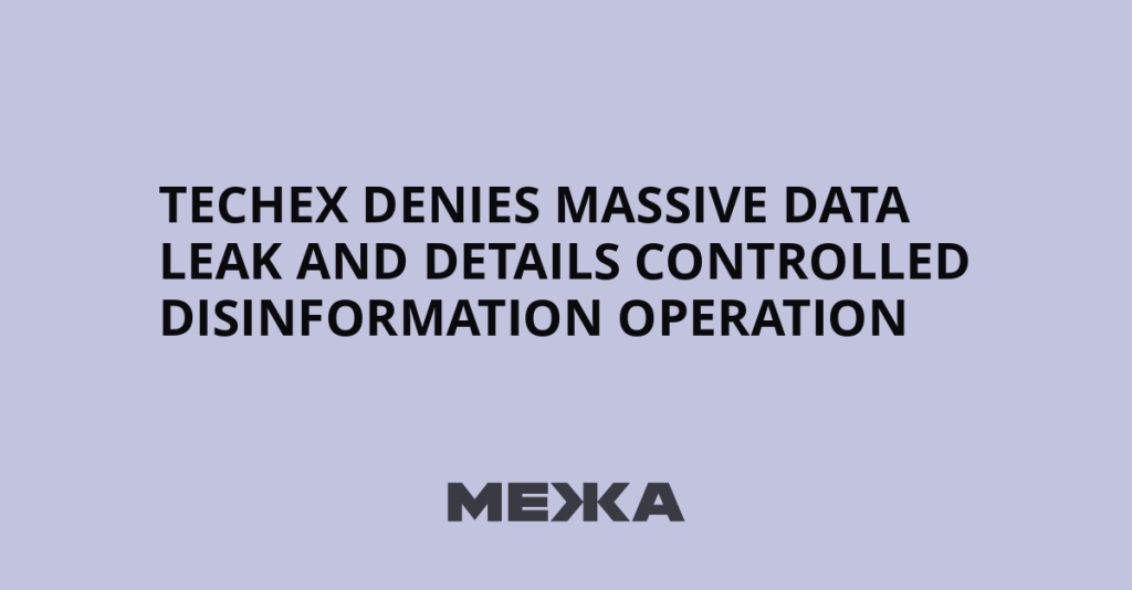 TechEx denies massive data leak and details controlled disinformation operation | Ukraine news