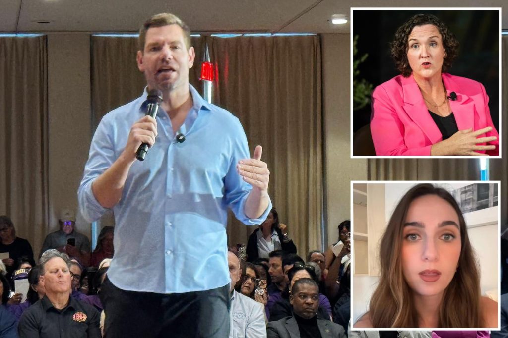 Rep. Eric Swalwell calls allegations of affairs ‘false’ at town hall