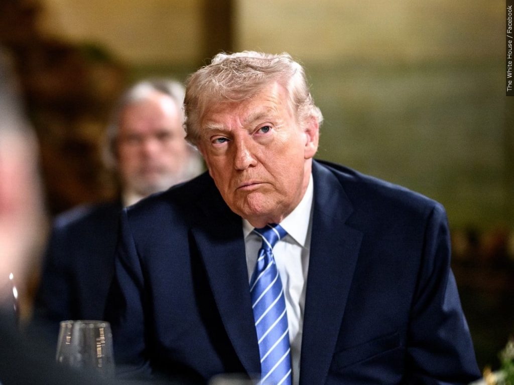 Trump has been told reports around Strait of Hormuz closure are “false,” Leavitt says