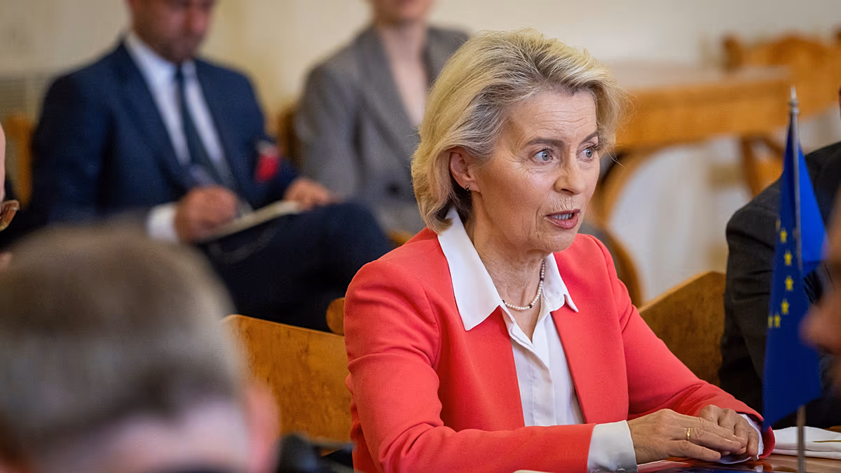 Video. Von der Leyen vows to fight drones, disinformation campaigns