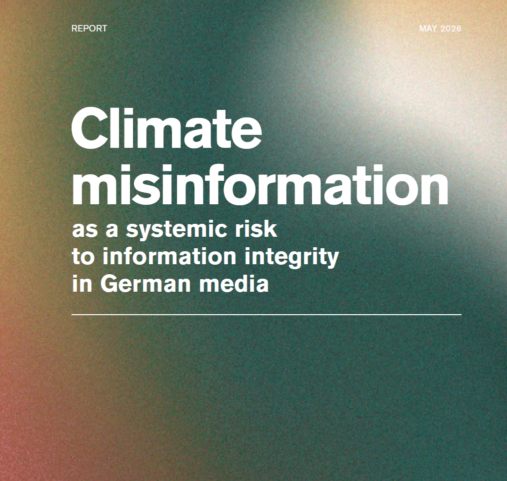 La désinformation climatique : un risque systémique pour l’intégrité de l’information dans les médias allemands