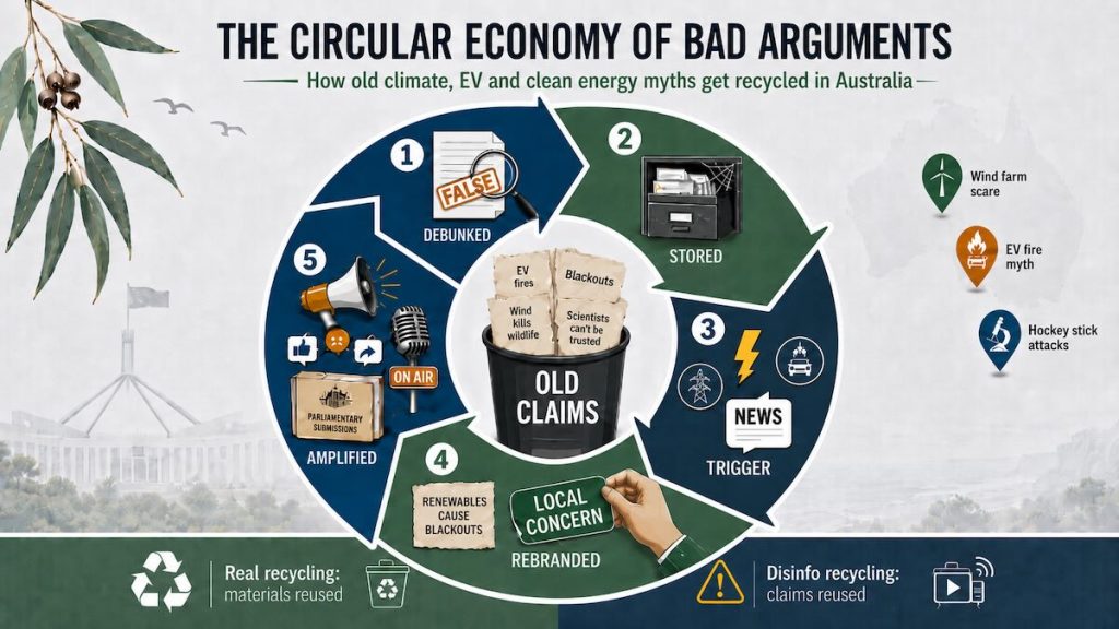 From hockey sticks to EV fires: The circular economy of climate disinformation