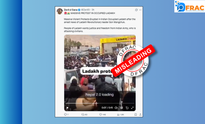 Fact Check: Claim of violent Protest in Ladakh is false