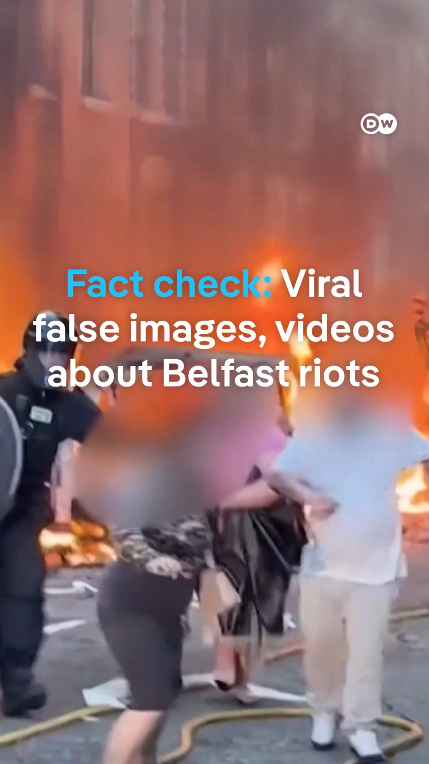 DW News. . Following a brutal knife attack in Belfast, racist and anti-immigrant protests have escalated in the Northern Irish city. False viral images and videos heat up the conflict online. #dwfactcheck – facebook.com