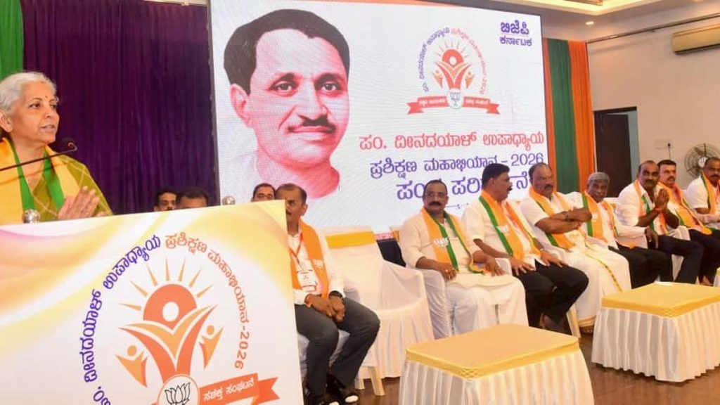 Nirmala Sitharaman urges BJP cadres to fight opposition ‘misinformation’ campaign on economy with facts and figures