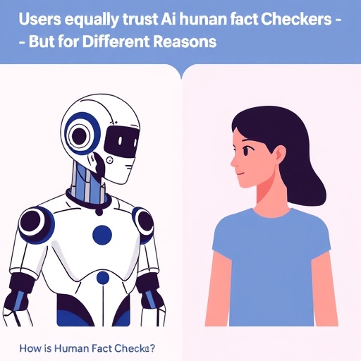 Users Equally Trust AI and Human Fact-Checkers — But for Different