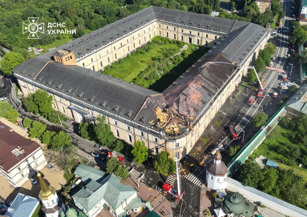 Russia hit Kyiv’s 1,000-year-old monastery, then launched disinformation campaign with five different scenarios. Ukraine has seen this playbook in Mariupol
