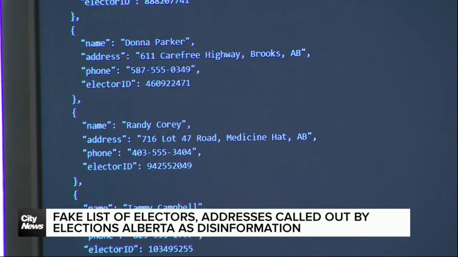 Fake list of electors called out by Elections Alberta as disinformation