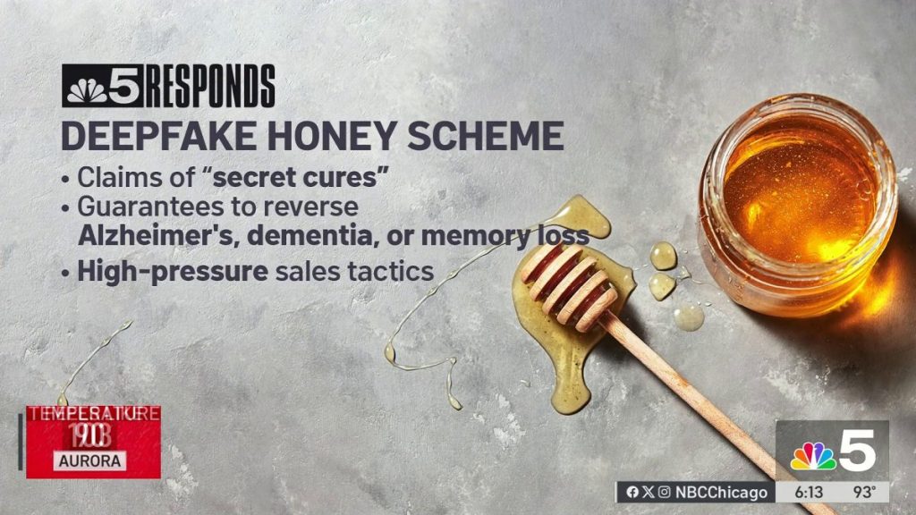 Deepfake scam targets Alzheimer’s patients with fake honey-based cure – NBC Chicago