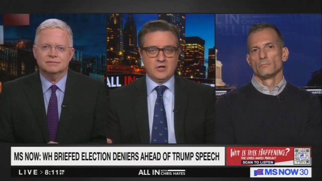 On MS NOW, Angelo Carusone explains the Trump administration has merged with right-wing media to push election misinformation: “The lines are gone”