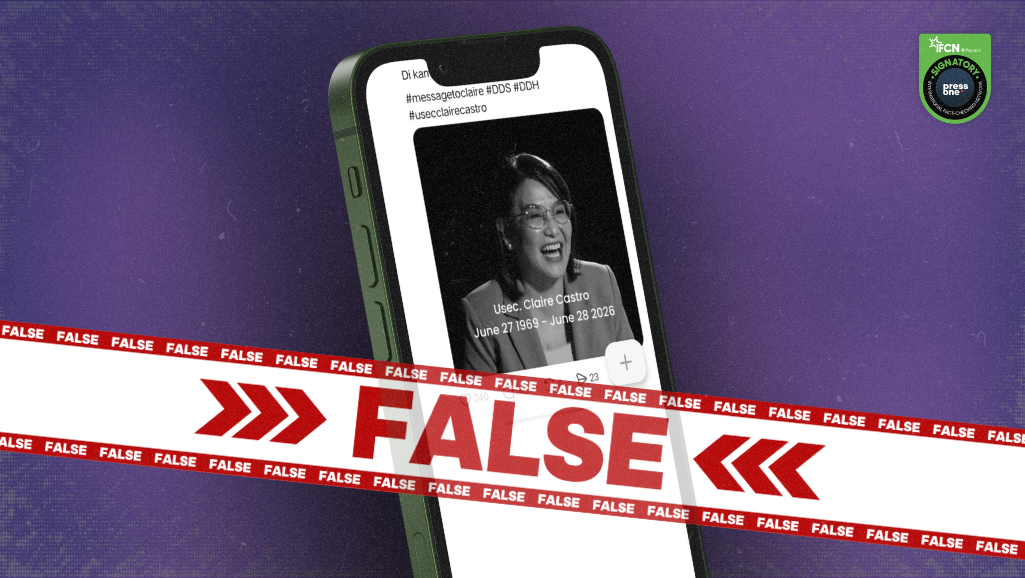 FACT-CHECK: Social media post gives false impression of Palace spokesperson’s demise