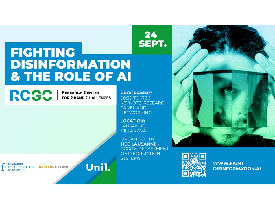 Fighting disinformation: HEC Lausanne examines the double role of AI