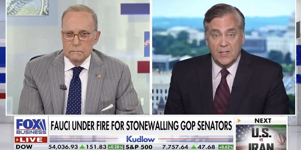 Jonathan Turley: Dr Fauci is at risk of being prosecuted for false statements – Fox Business