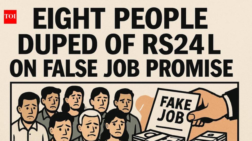 Eight people duped of Rs24L on false job promise | Pune News
