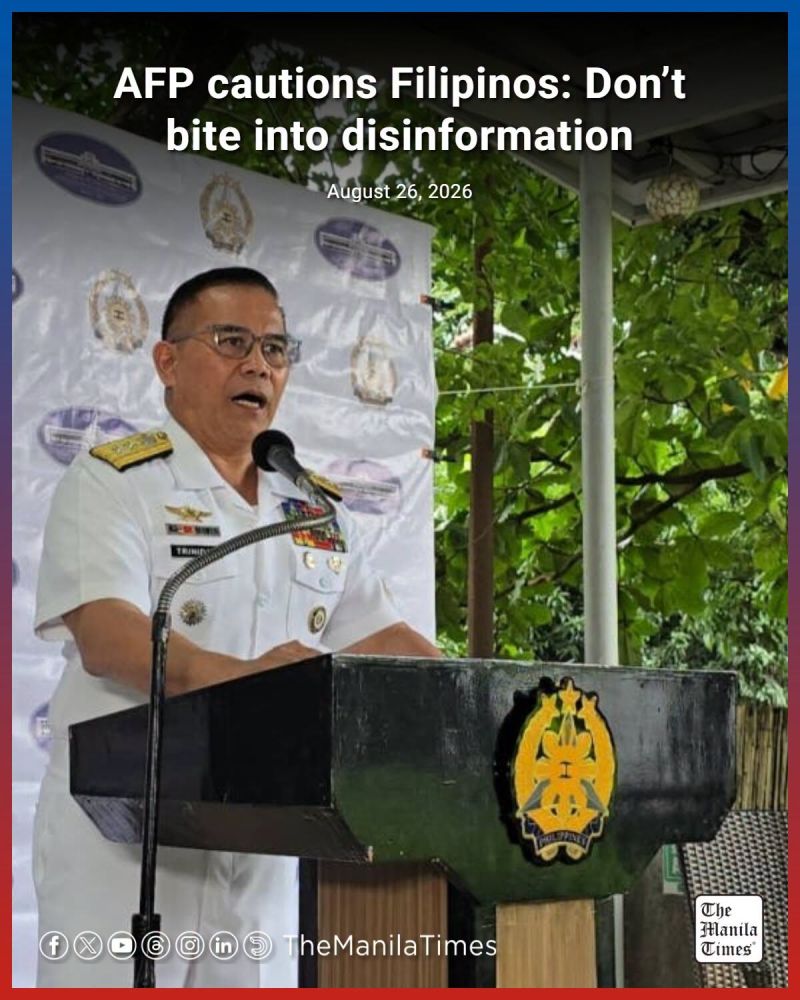MANILA, Philippines — The Armed Forces of the Philippines (AFP) yet again cautioned the entire Filipino nation not to bite into disinformation, rewritten history and fabricated stories on issues concerning national security and maritime domain especially with t – LinkedIn