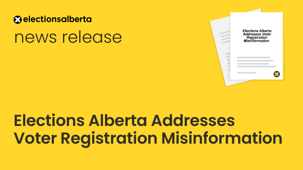 Elections Alberta Addresses Voter Registration Misinformation