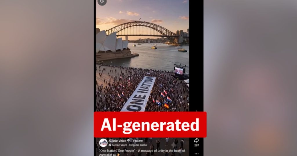Fake One Nation rally clips shared by disinformation page