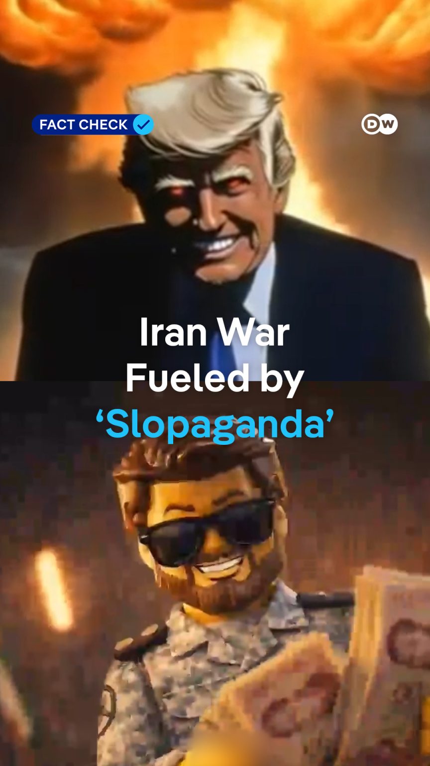 A mass of obviously fake AI-generated videos about the war in Iran are flooding social media. Some call it 'Slopaganda'. They can be entertaining, but they’re not harmless. Here's why: #dwfactcheck – facebook.com