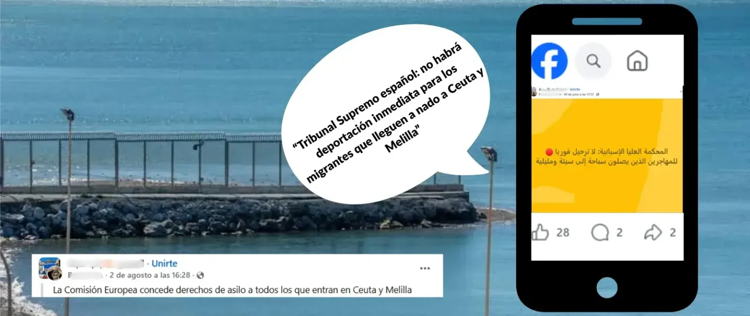 How disinformation about the alleged reception of migrants in Spain is spreading in groups about entering Ceuta · Maldita.es
