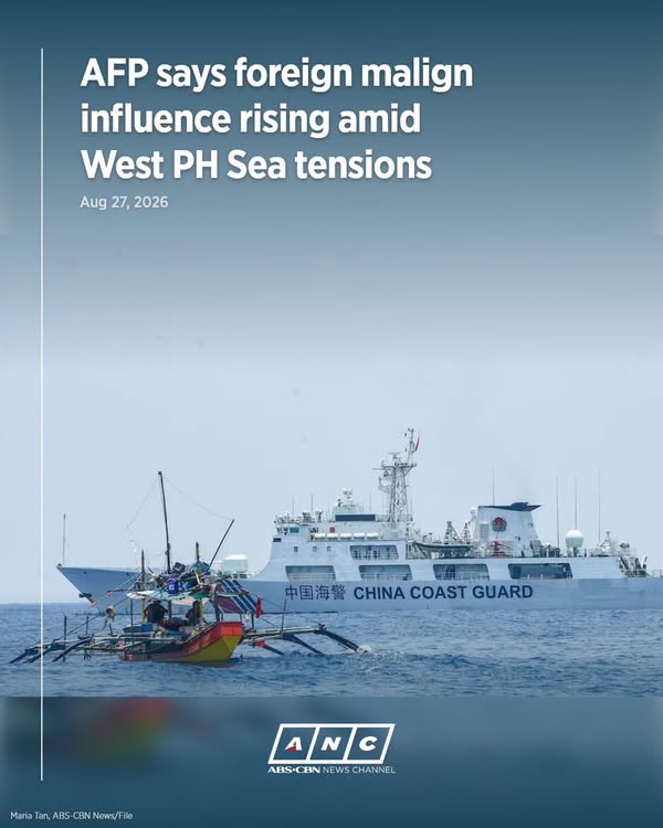 The AFP has observed a rise in foreign malign influence activities, including false narratives about the West Philippine Sea, over the past four to six months. I via ANC 24/7 Link to full story in the comment section. – facebook.com