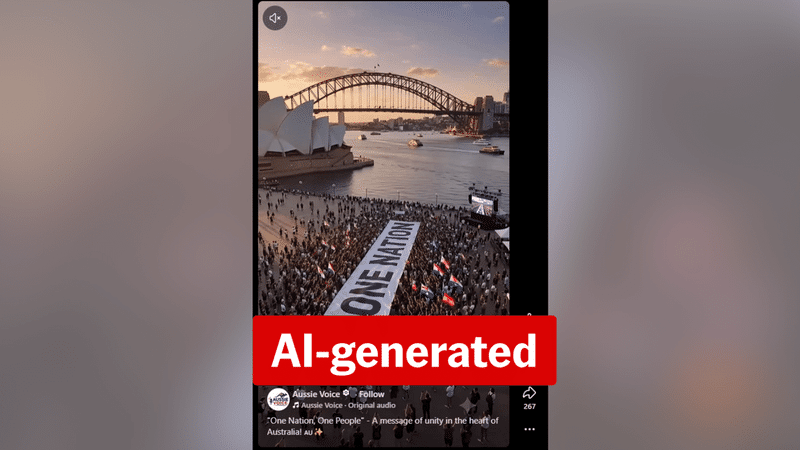 Fake One Nation rally clips shared by disinformation…