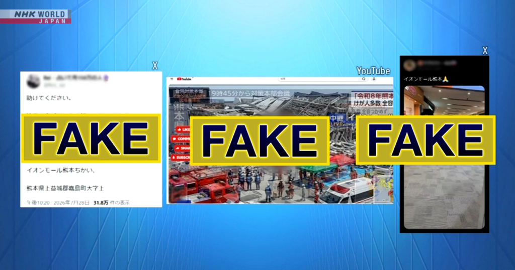 False info spreads after Kumamoto earthquake – nhk.or.jp