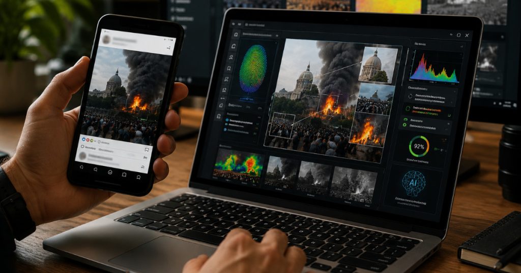 How do AI-generated fake images fool people?