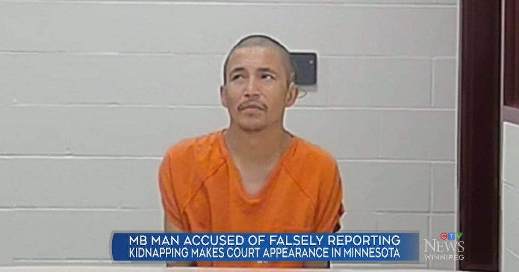 Man accused in false kidnapping appears in court – CTV News