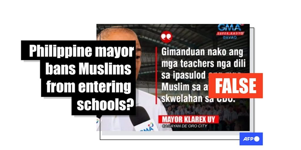 Rare school shooting in Philippines fuels false claims mayor barred Muslims from schools