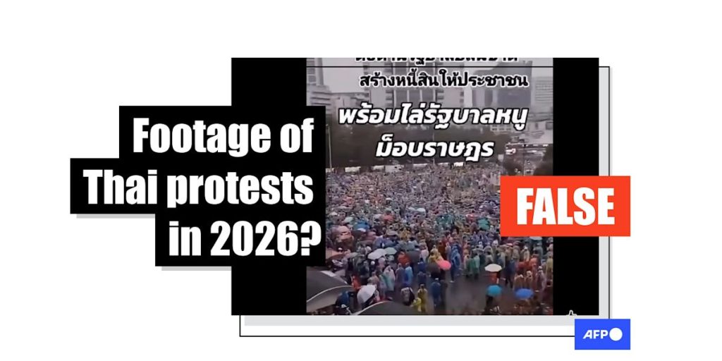 False posts claiming fresh anti-government protests in Thailand share old clips