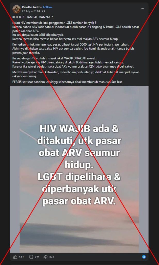 Experts warn misinformation about HIV treatments in Indonesia is life-threatening