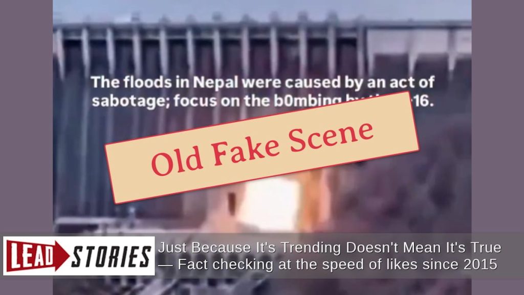 Fact Check: FAKE Video Does NOT Show F-16 Causing Nepal Floods — First Clip Has Been Online Since May 2026 With AI Watermark