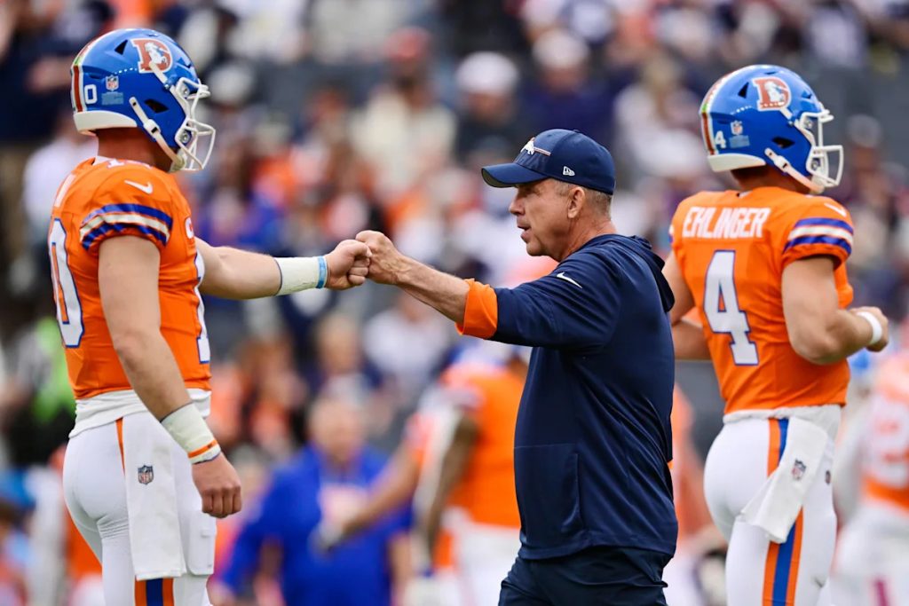 Sean Payton comments on his tweet regarding the false social media criticism of QB Bo Nix