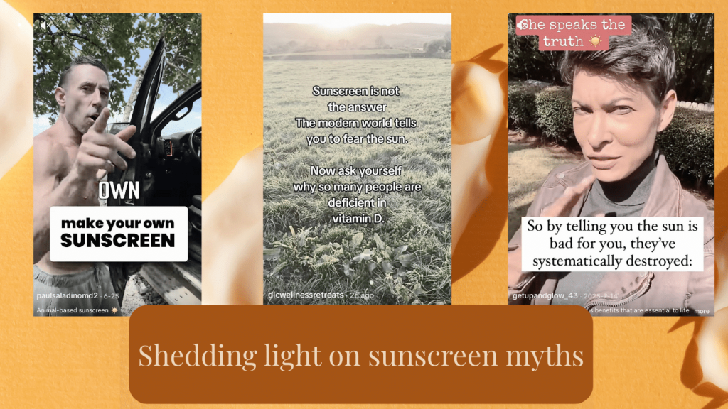 Debunking sunscreen misinformation on social media