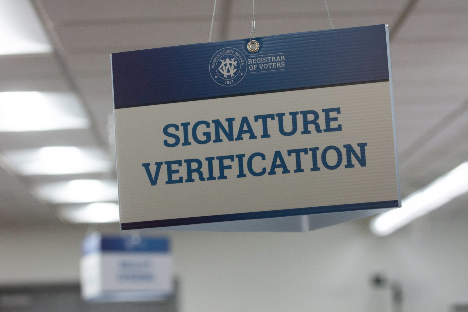 Does Nevada verify signatures on mail ballots?