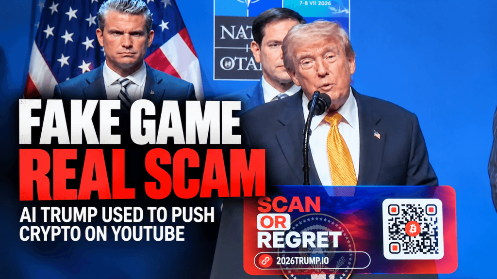 Fake YouTube stream leads viewers to AI Trump crypto scam