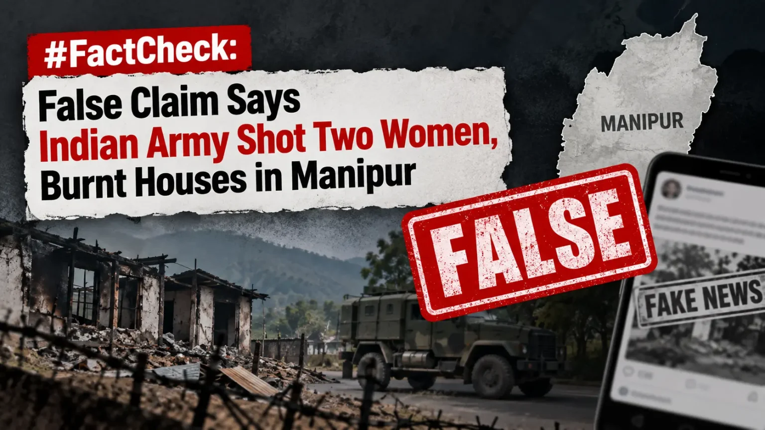 #FactCheck: False Claim Says Indian Army Shot Two Women, Burnt Houses in Manipur