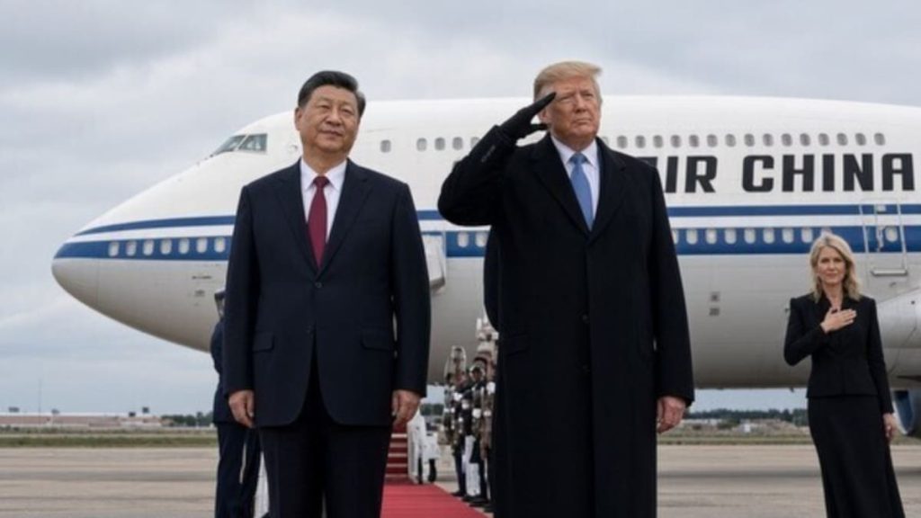 Is Trump doctoring his pics? Xi airport photo carries signs of AI touch-ups