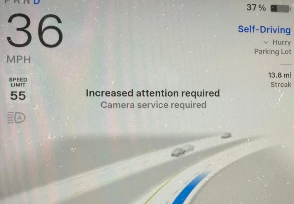 Tesla FSD V14.3.9 Triggers False Camera Service Alerts