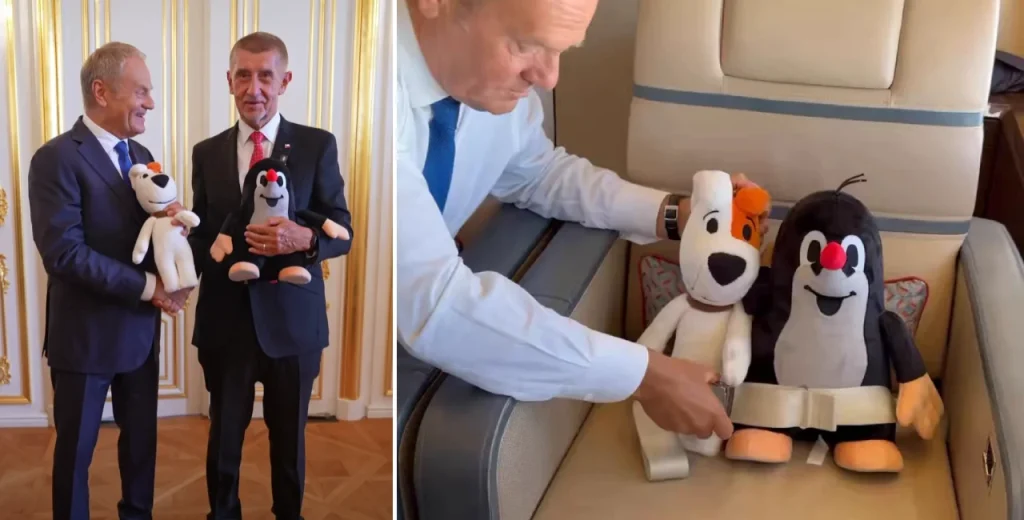 Czech, Polish PMs bond over cartoon icons to counter Russian-linked disinfo