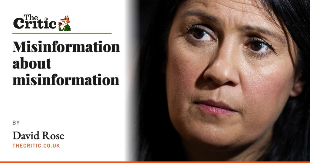 Misinformation about misinformation | David Rose