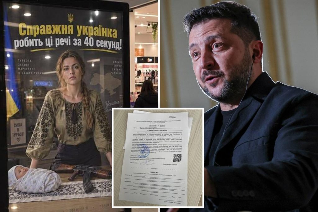 Russia pushes AI-generated images claiming Ukraine is forcibly drafting women, Kyiv says