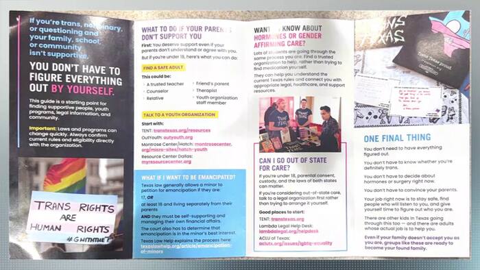 Fake transgender student union brochures spread misinformation across Texas