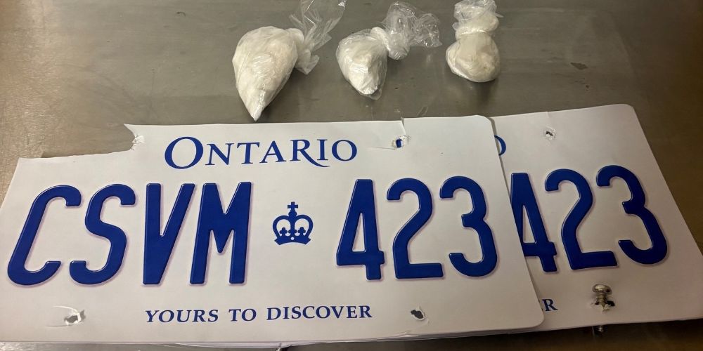 OPP charge two in Alliston with drug possession after noticing false plates