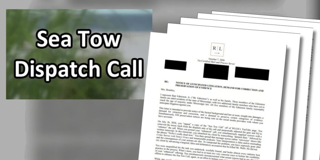 Demand letter accuses woman of altering Sea Tow call, spreading false claims in Nolan Wells case