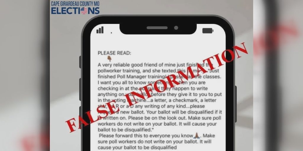 Cape Girardeau Co. clerk addresses ballot misinformation ahead of election day