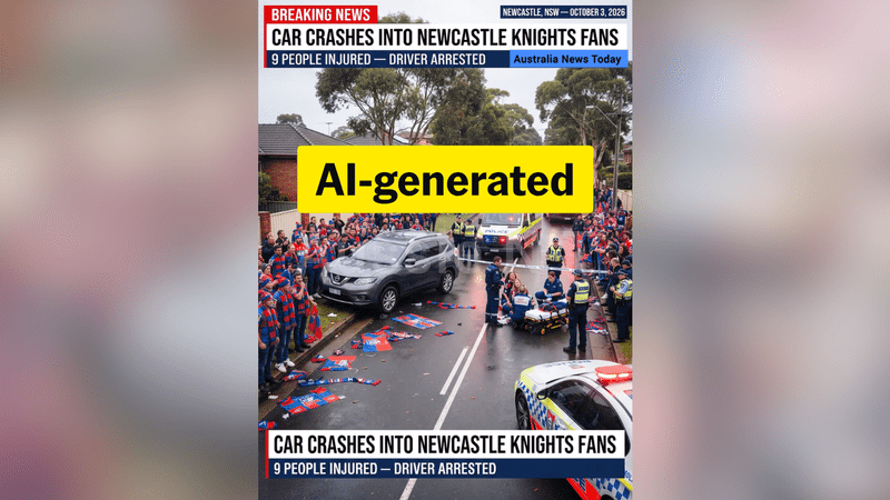 Australian news sensationalised with clickbait AI…