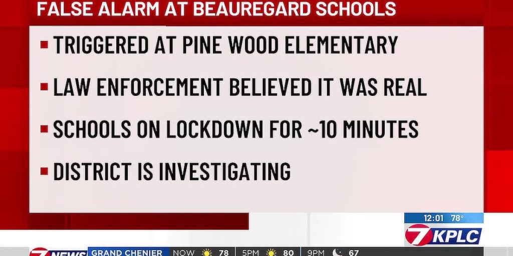 False Alarm at Beauregard Schools – KPLC 7 News